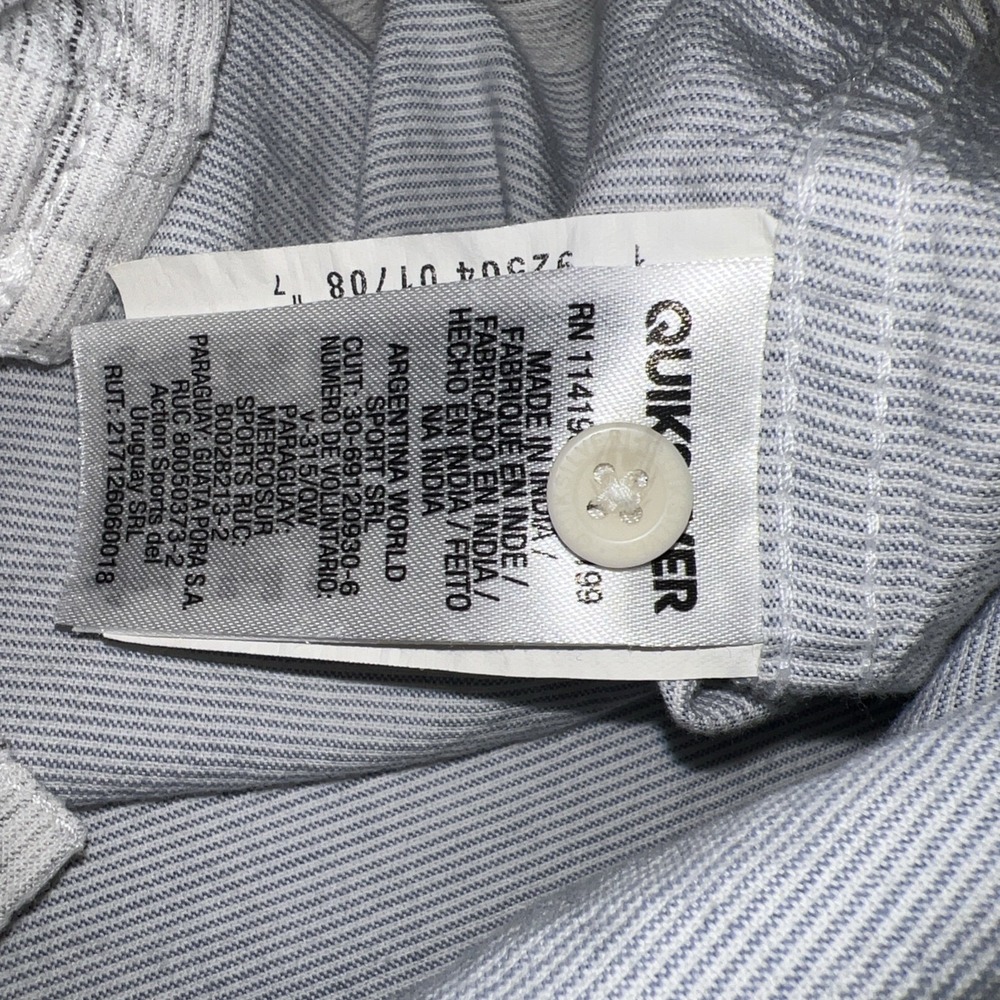 Quiksilver Men's Surfing Button Up Light Blue XlargeShort Sleeve Casual Top291 - Picture 7 of 7